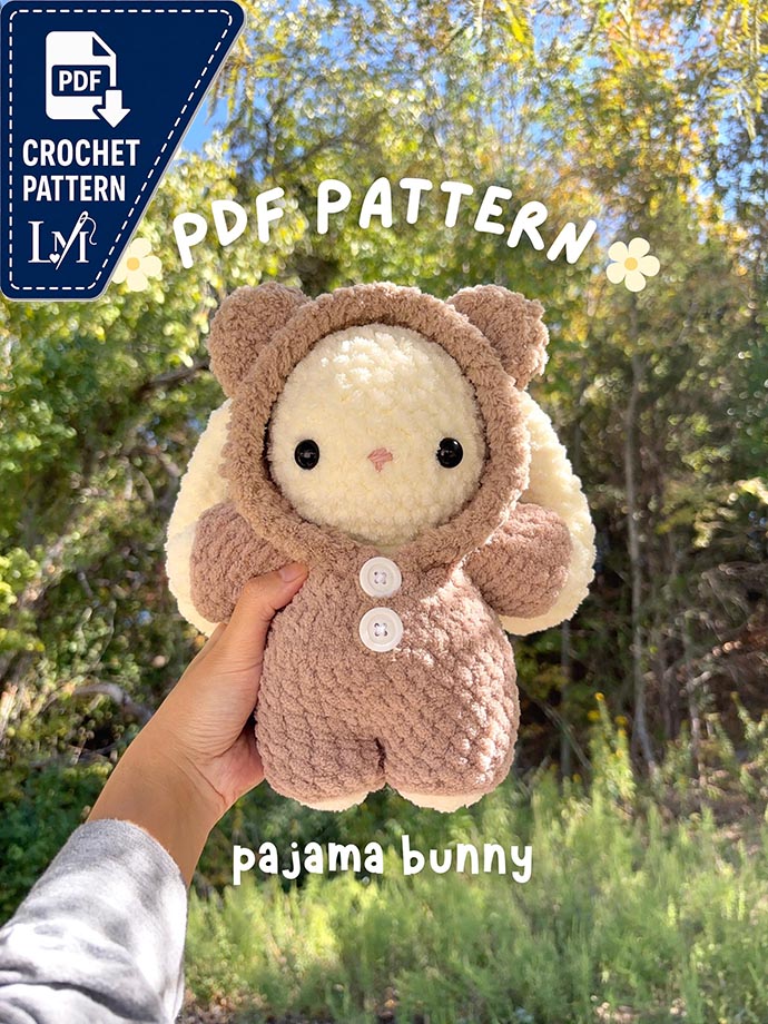 Baby Pajama Bunny Crochet Pattern